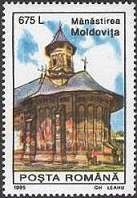 Romania, 1975. Moldovita Monastery. Sc. 4038