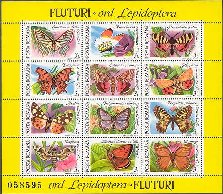Illustration 15 from Butterflies on Romanian Stamps