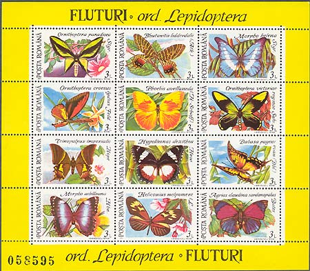 Illustration 16 from Butterflies on Romanian Stamps