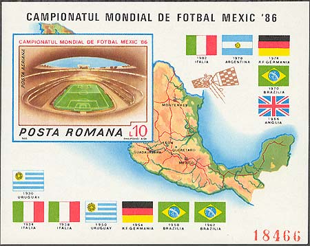 1986. World Cup. Mexico. No Sc. number (3372a?)