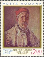 1972. Gheroghe Petrascu. Self-portrait. Sc. 2350 