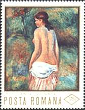 Romania, 1971. Auguste Renoir, Odalisque. Sc. 2259. Zambaccian Museum, Bucharest