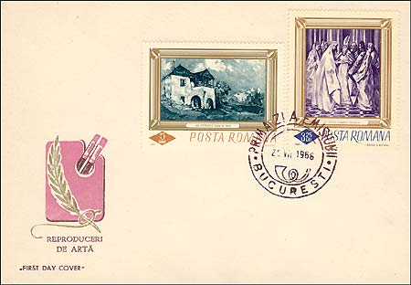 Romania, 1966. El Greco, The Betrothal of the Virgin. Sc. 1864. Mi. 2524.FDC July 25, 2002.