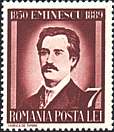 Romania, 1939. Mihail Eminescu, 50th Death Anniversary. Sc.492