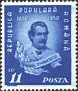 Romania, 1950. Mihail Eminescu. Birth Centenary. Portrait. Sc. 719