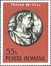 Romania, 1975. Roman Monuments. Emperor Trajan, bas-relief. Sc. 2563