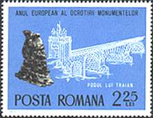 Romania, 1975. Roman Monuments. Trajan's Bridge at Drobeta. Sc. 2568