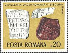 Romania, 1976. Daco-Roman archeological treasures. Inscribed Stone Tablets, Banat Region. Sc. 2636