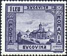 Romania. 1941, Dec.1. Bucovina. Sucevita Monastery. Sc. 522.