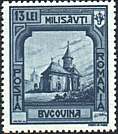Romania. 1941, Dec.1. Bucovina. Milisauti Monastery, Suceava. Sc. 531.