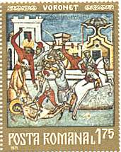 Romania, 1971. Frescoes. Martyriun and Death of St. John. Sc. 2305